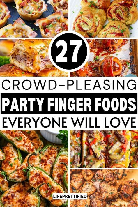 27 Crowd-Pleasing Party Food Ideas That Are Quick and Easy!! Party food for a crowd, party snacks, appetizer recipes for party, easy party food ideas, party foods, last minute appetizers, finger food ideas Appetizer Recipes For Party, Cheap Finger Foods, Easy Party Food Ideas, Party Food For A Crowd, Recipes For Party, Party Food For Adults, Fundraiser Food, Finger Food Ideas, Fall Party Food