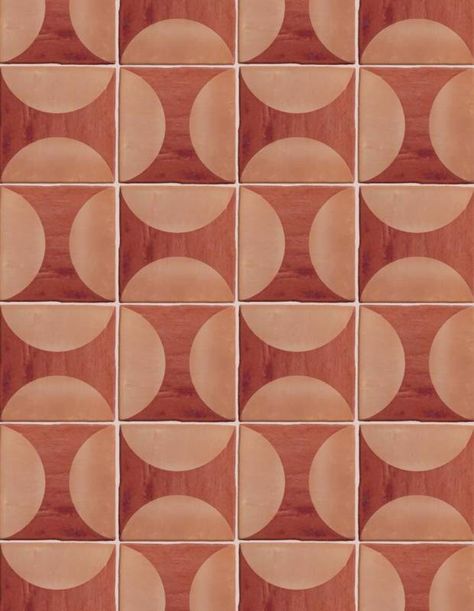 Retro Floor Tile, Terracotta Mood Board, Floor Pattern Design, Retro Tiles, Terracotta Floor, Tile Texture, Pattern Design Inspiration, Tile Inspiration, Vintage Tile