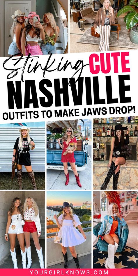 If you're looking for some inspiration on what to wear in Nashville, look no further! These 31 outfits will have you looking your best while exploring Music City. From dresses and skirts to jeans and t-shirts, there's something for everyone here. So get ready to take some fashion cues from the locals and start packing your suitcase! Winter Nashville Outfits, Fall Nashville Outfits, Cute Nashville Outfits, Nashville Outfits Winter, Nashville Outfits Fall, What To Wear In Nashville, Nashville Outfit Ideas, Fall Nashville, Outfits Nashville