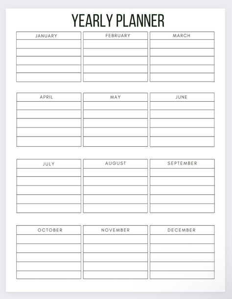 Year at a Glance Planner 2023,yearly Overview Yearly Schedule Template, Yearly Planner 2023, Year Planner 2023, Yearly Overview Printable, Monthly Planner Organization, Yearly Planner Template, 2023 Year Planner, Yearly Planner Printable, Month Overview