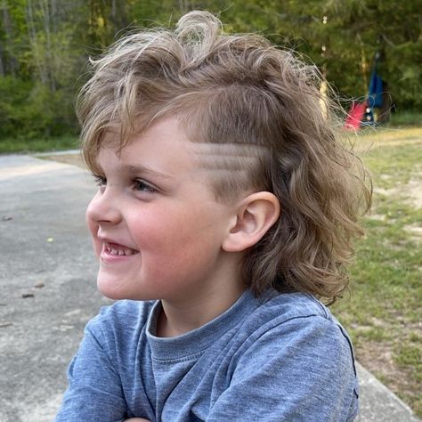 Kids Mullet Haircut 2022, Toddler Mullet Boy, Kids Mullet Haircut, Toddler Mullet, Kids Mullet, Little Boy Long Hair, Baby Boy Haircut Styles, Long Hair Mohawk, Mullet Fade