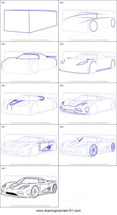 How to Draw Koenigsegg Agera R step by step printable drawing sheet to print. Learn How to Draw Koenigsegg Agera R Simple Car Drawing, Koenigsegg Agera R, Cars Drawing, Koenigsegg Agera, Car Accessories For Guys, Drawing Step By Step, Cool Car Drawings, Drawing Sheet, Drawing Step