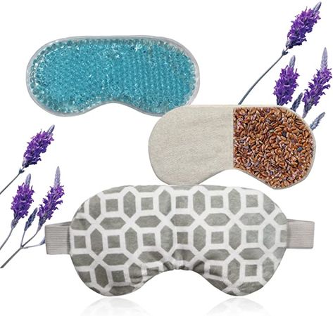 Amazon.com: Moist Heat Eye Mask,Ice/Hot Compress Eye Pillow for Dry Eyes,Puffy Eyes with Lavender & Flaxseed Microwaveable : Health & Household Moist Heat, Gel Beads, Hot Cold Packs, Hot Compress, Eye Pillow, Dark Circle, Tired Eyes, Cold Pack, Eye Pillows