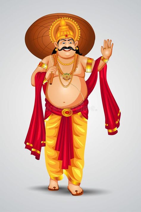 King Mahabali Onam, Onam Kerala Illustration, Mahabali Onam, Onam Decor, Onam Poster Design Malayalam, Maveli Onam Png, Maveli Onam, Maveli Onam Cartoon Png, Kathakali Face