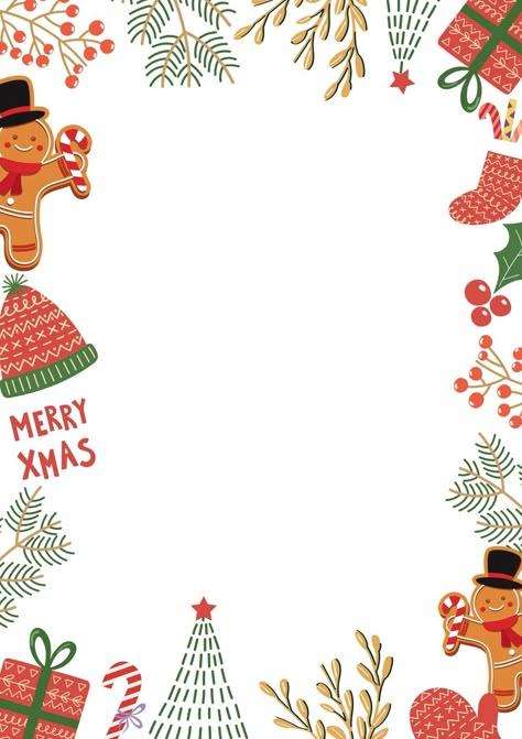 Red Simple Christmas Page Border - Templates by Canva Christmas Border Ideas, Christmas Boarder Designs, Christmas Border Paper, Christmas Page Borders Free, Christmas Eve Background, Free Christmas Borders For Word, Border Design Christmas, Christmas Invitations Ideas Template, Christmas Letter Template Free Printable