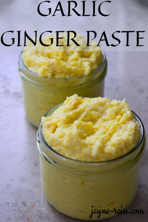 Garlic Ginger Paste, also known as garlic ginger masala is the perfect paste to jazz up any recipe. Leave out the salt for a salt-free version. #garlicgingerpaste #garlic #ginger #easyrecipes #healthyrecipes #condiments Ginger Paste Recipe, Garlic Ginger Paste Recipe, Ginger Butter, Ginger Roots, South American Recipes, Ginger Paste, Homemade Sauce Recipes, Salted Caramel Fudge, Easy Chinese Recipes