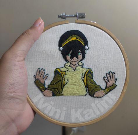 Toph Beifong Embroidery ATLA Avatar Avatar The Last Airbender Embroidery, Avatar Embroidery, Embroidered Things, Toph Beifong, House Decorations, Avatar The Last Airbender, The Last Airbender, Sewing Patterns, Avatar