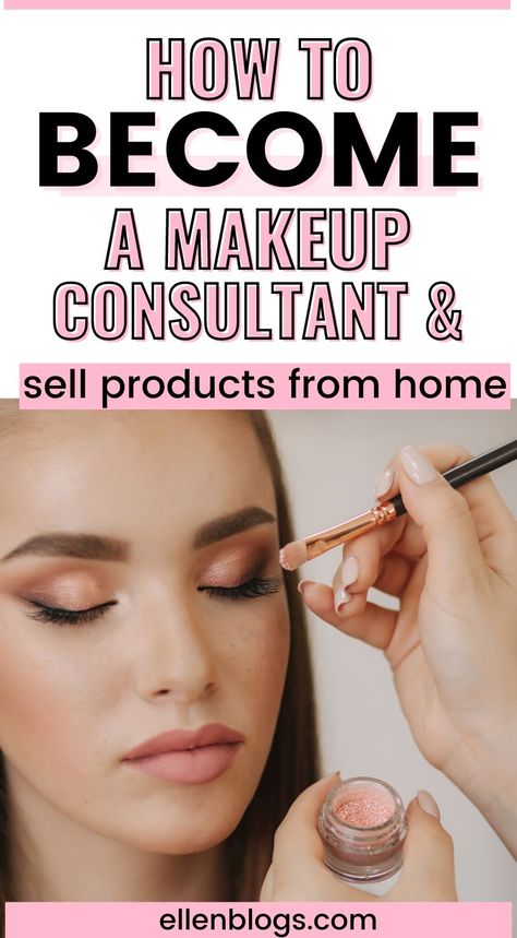 Are you wondering how to become a make up consultant and sell beauty products from home? Keep reading and learn how to get started. Beauty Advisor, Makeup Lessons, Cosmetology School, Makeup Services, Beauty Consultant, Cosmetic Shop, Skin Complexion, Beauty School, How To Attract Customers