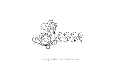 Jesse Name Tattoo, Jesse Name, Jesse Tattoo, Name Tattoo Ideas, Tattoo Design Name, Omerta Tattoo, Name Tattoo Designs, Design Name, Semi Permanent Tattoo