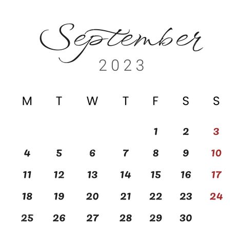 12 Month Picture Frame, September Kalender, Design Kalender, Holidays In September, Happy Aniversary, September Month, Calendar Background, Wedding Collage, 2023 Png