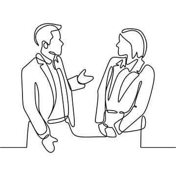 Talking Person Drawing, Two People Meeting Drawing, Two Person Talking Drawing, One Line Drawing People, People Talking Illustration, Line Art Person, Ideal Community Drawing, People Talking Drawing, Talk Drawing