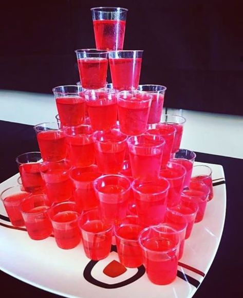 Casino Drinks, Vodka Jelly Shots, Vodka Jelly, Leavers Party, Jelly Shots, Barbie Theme Party, Halloween 23, Aesthetic Birthday, Barbie Theme