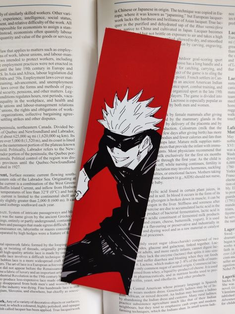 Aesthetic Anime Bookmarks, Anime Bookmarks Ideas Printable, Anime Bookmarks Drawings, Gojo Satoru Bookmark, Gojo Bookmark, Anime Bookmarks Diy, Book Mark Anime, Anime Bookmarks Printable, One Piece Bookmark