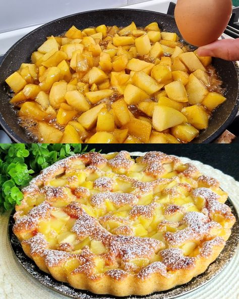 Italy’s Favorite Apple Pie: So Light, It Melts in Your Mouth! Famous Apple Pie That Melts In Your Mouth, Italian Apple Pie, Apple Pie That Melts In Your Mouth, Melt In Your Mouth Apple Pie, Light Apple Desserts, Italian Apple Desserts, Layered Apple Pie, Fall Italian Desserts, Melt In Your Mouth Cake Recipe