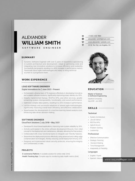 resume template software engineer Ats Resume Template, Modern Cv Template Free, Cv Engineer, Software Engineer Resume, Civil Engineer Resume, Tech Resume, Cv Sample, Cv Ideas, Engineer Resume