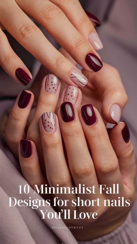 Autumn Short Nails Design, Subtle Autumn Nails, Autumn Short Nails, Fall Short Nail Designs, Short Nail Art Ideas, Brown Nail Art, Sunset Ombre, Short Nail Art, Nail Designs For Short Nails