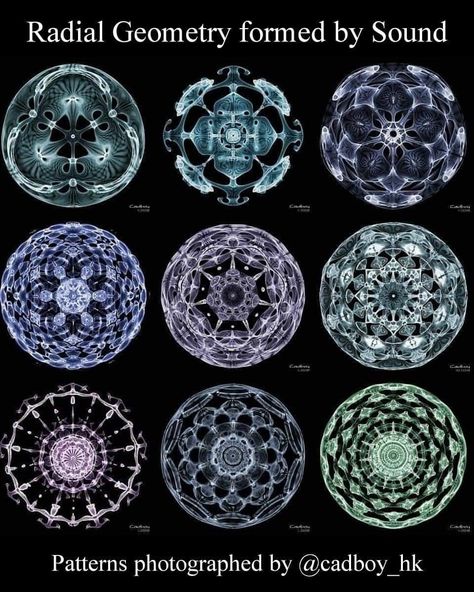 Cymatic Art, Sound Experiments, Sound Vibration, Geometry In Nature, Fractal Geometry, Sacred Geometry Patterns, Magic System, Sound Frequencies, Sacred Geometry Art