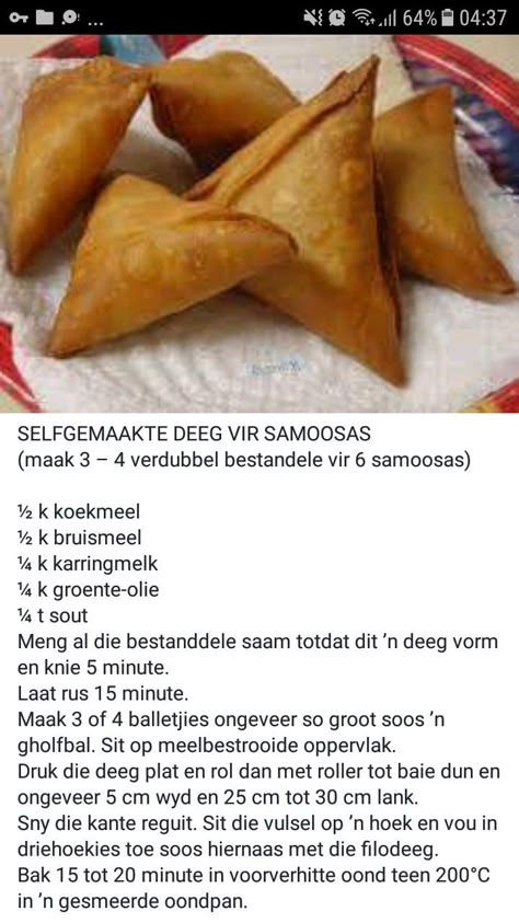 Beef Samosa Recipe, Easy Samosa Recipes, Samosa Recipe, Homemade Cookbook, Snack Platter, Cookie Recipes Homemade, Catering Ideas Food, Butter Cookies Recipe, South African Recipes