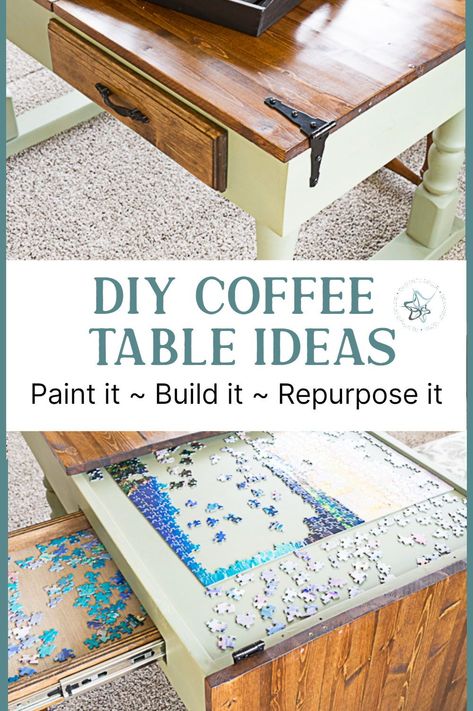 Bored of your old coffee table? Spruce it up and give it a new lease on life with our DIY coffee table makeover ideas. From thrifting to painting, discover how simple changes can transform your table from bland to grand. Add a dash of creativity to your living room today! Wallpaper Coffee Table, Coffee Table Diy Makeover, Glass Coffee Table Diy, Upcycled Coffee Table Ideas, Coffee Table Makeover Ideas, Table Makeover Ideas, Repurposed Coffee Table, Homemade Coffee Tables, Easy Coffee Table