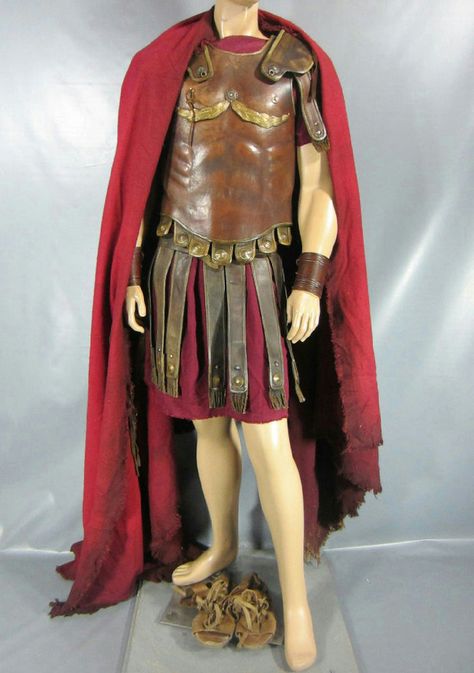 ROME MARK ANTONY SCREEN WORN MILITARY COSTUME MULTIPLE EPISODES Biblical Attire, Battle Outfits, Rome Costume, Greek God Costume, Ancient Greek Clothing, Military Costume, Soldier Costume, Mark Antony, Roman Costume