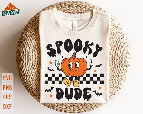 Trick Or Treat Svg, Halloween Shirts For Boys, Spooky Svg, Halloween Shirts Kids, Art Cut, Halloween Boys, Kids Halloween, Svg Funny, Cute Pumpkin