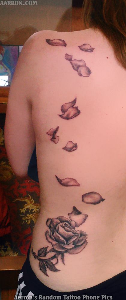 Fallen Rose Petals Tattoo, Falling Roses Tattoo, Rose Tattoo With Petals Falling Off, Rose Petal Tattoo Falling, Falling Rose Tattoo, Rose Tattoo Petals Falling, Petal Tattoos Falling, Fallen Rose Tattoo, Falling Rose Petals Tattoo