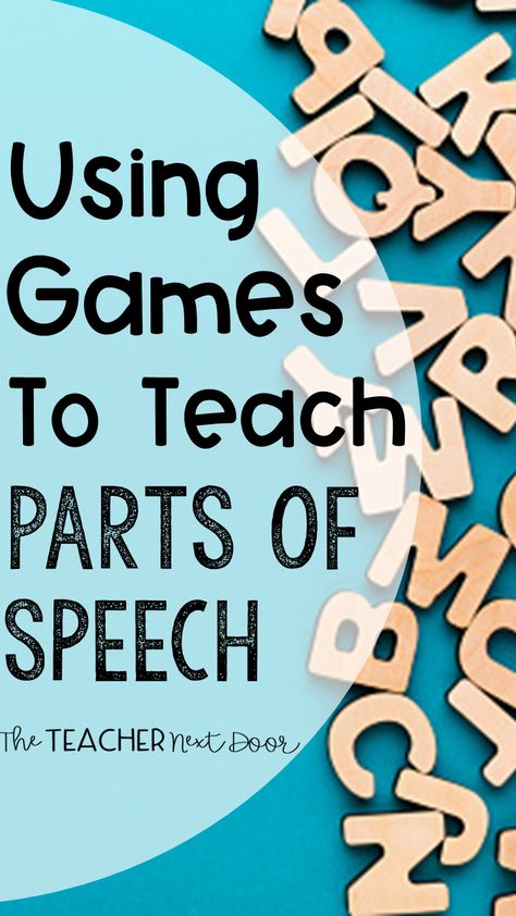 Parts Of Speech Games, 5th Grade Grammar, Teaching Nouns, Part Of Speech Grammar, Morning Meeting Slides, Language Concepts, Speech Games, Parts Of Speech Activities, Grammar Games