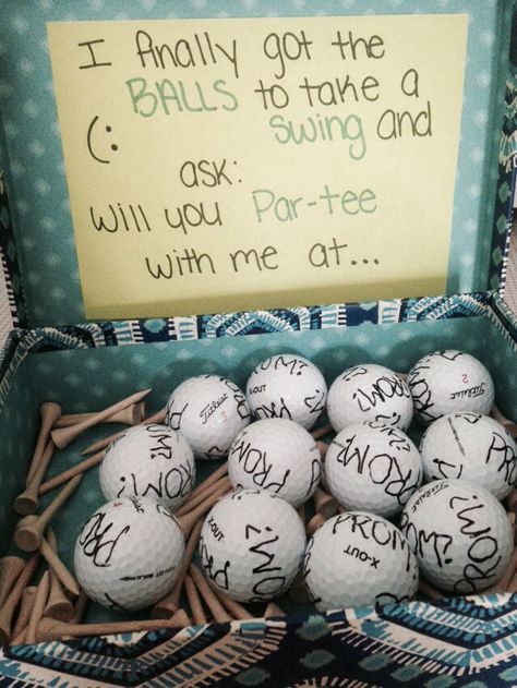 Funny cute golf promposal for boys Winfo Proposals Funny, Golfing Promposal, Prom Posals Ideas Golf, Golf Dance Proposals, Promposal Ideas Golf, Golf Promposal Ideas, Hoco Proposals Ideas Golf, Golf Sadies Proposal, Golf Homecoming Proposals