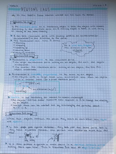 My Newton’s laws notes for physics Physics Notes Newton, Forces Notes Physics, Physics Newtons Laws Notes, Physics Forces Notes, Ap Physics Notes, Notes Science, Science Aesthetic, Gcse Physics, Aa Wallpaper