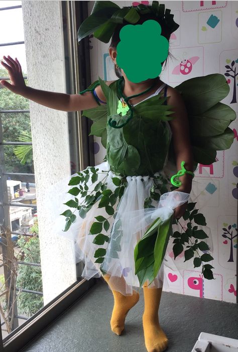 Leafy kids costume | Real leaf Fairy dress for littel girls| leafy look outfit Kids Fairy Costume, Leaf Costume, Leaf Fairy, Theatre Ideas, Leaf Skirt, Crown For Kids, Leaf Crown, Real Leaf, Diy Skirt