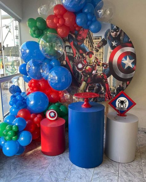 Avengers Theme Birthday Decoration, Avengers Theme Birthday, Avengers Birthday Party Decorations, 30th Birthday Sign, Captain America Birthday, Avengers Theme, Superhero Birthday Cake, Avenger Birthday Party, Avengers Party