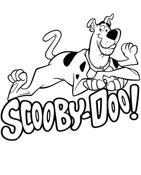 Printable Scooby Doo logo for coloring - Topcoloringpages.net Scooby Doo Logo, Original Scooby Doo, Scooby Doo Halloween Party, Scooby Doo Tattoo, Scooby Doo Coloring Pages, Scooby Doo Birthday Party, Scooby Doo Birthday, Clip Art Black And White, Scooby Doo Images