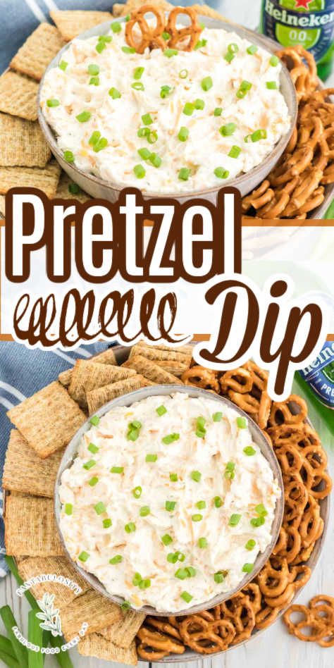 This pretzel dip is made of beer and cream cheese, and is the perfect cold dip that's perfect for summer or even a holiday snack! Dip For Pretzels Easy, Easy Cold Dips, Pretzel Board, Pretzel Dip Recipes, Cold Dip, Dip With Cream Cheese, Cold Dip Recipes, Cold Dips, Holiday Snack