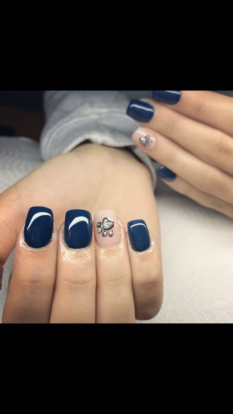 Vet Tech Nails, Dog Print Nails, Dog Paw Nail Art, Puppy Nails Designs, Dog Manicure, Paw Print Nail Designs, Dog Nails Design, Puppy Nails, Panther Spirit