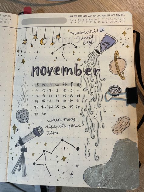 November Journal Page, November Bullet Journal Cover Easy, Bullet Journal Ideas For November, November Bullet Journal Cover, Bullet Journal Month Cover November, November Gratitude Bullet Journal, November Birthday, Diary Ideas, Birthday Month