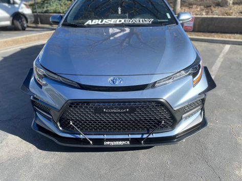 2019 - 2022 Toyota Corolla (Sedan) Front Splitter ITEM IS CUSTOM MADE TO ORDER** Manufacturing lead time: 5 - 7 BUSINESS DAYS Material Options: 3MM... Corolla Modified, 2022 Toyota Corolla, Toyota Corolla Sedan, I'm Broke, Front Grill, Toyota Corolla, Lead Time, Toyota