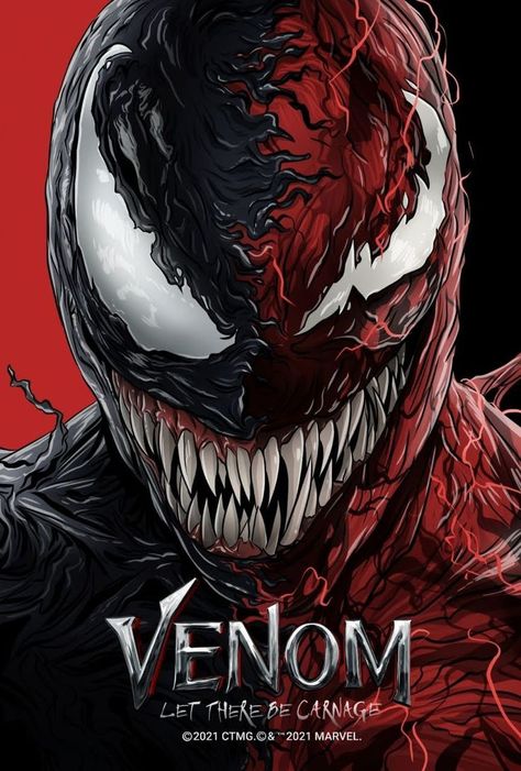 Carnage Movie, Film Venom, Venom Pictures, Create Poster, Carnage Symbiote, Marvel Diy, Venom Let There Be Carnage, Let There Be Carnage, Carnage Marvel