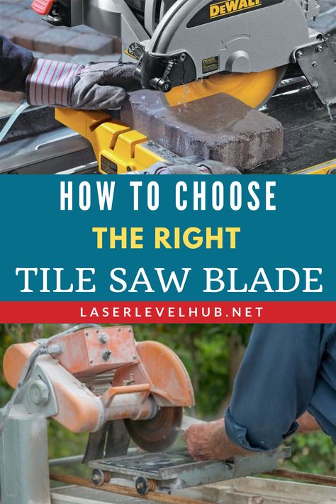 The right tile saw blade needs to deliver clean cuts. But apart from the cuts, the best tile saw blade needs to be durable and affordable. Check our guides to know more about a few types of blades which should be considered depending on the type of tile you’re planning to cut. Tile Saws, Large Tile, Tile Saw, A Piece Of Cake, Construction Tools, Piece Of Cake, Saw Blade, Saws, Diy Woodworking