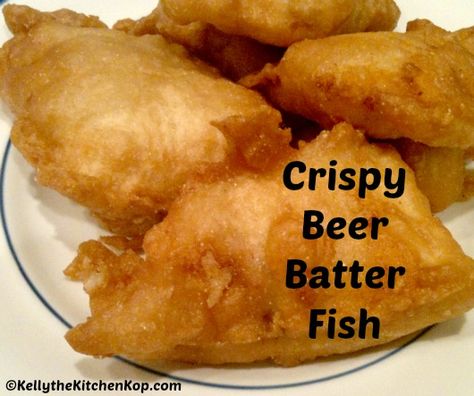 Homemade Beer Batter (For Fish, Chicken, Shrimp, Onion Rings, etc.) - Kelly the Kitchen Kop | Kelly the Kitchen Kop Beer Batter For Fish, Homemade Beer Batter, Batter For Fish, Fish And Chips Batter, Beer Batter Fish, Beer Batter Recipe, Beer Battered Fish Recipes, Fish Batter Recipe, Catfish Recipes