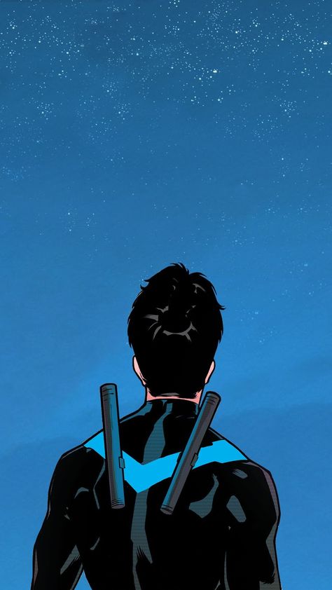 Dc Nightwing, Nightwing Wallpaper, Nightwing, Bat, Blue, Black