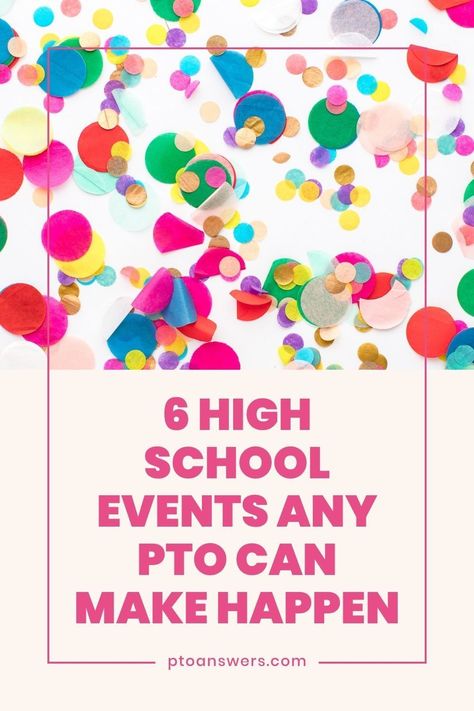 Coming up with events for your high school PTO PTA can be difficult, but these 6 event ideas are absolute winners!  You'll love how students look forward to these programs and your PTO will love spending part of its annual budget to pay for such fun ideas. High School Pto Events, Unique Pto Fundraisers, Fundraiser Ideas For High School, Fun School Events High School, Fun High School Events, High School Pto Ideas, Pto Ideas For Students, School Events Highschool, High School Events Ideas