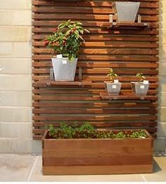 Beautiful yet functional privacy fence planter boxes ideas 10 Fence Planters, Privacy Walls, Privacy Screen Outdoor, Outdoor Privacy, Walled Garden, Have Inspiration, Wall Planter, Back Garden, Planter Boxes