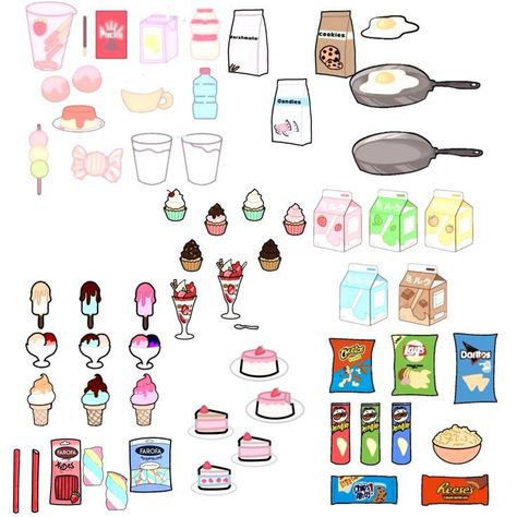 Food Props Gacha, Drawing Accessories Food, Gacha Club Objects, Gachalife Accessories, Gacha Club Props Food, Gacha Cooking Props, Gacha Accessories Prop, Cute Accessories Drawing, Drawing Accessories Ideas