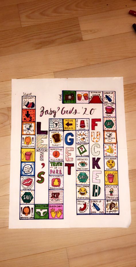 Liquor Board Games, Game To Play With Friends, Drinking Board, Drinking Board Games, Drinking Games For Parties, Play With Friends, Game To Play, Poster Ideas, Drinking Games