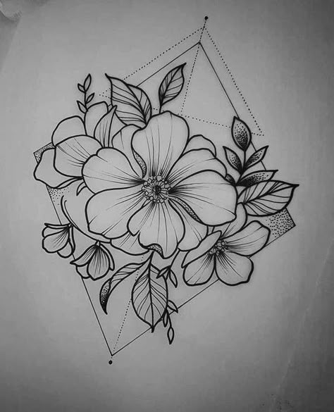 Flores Tato Joker, Flower Tattoo Drawings, Kunst Tattoos, Tattoo Zeichnungen, Flower Drawing Design, Butterfly Tattoos, Tattoo Girls, Flower Sketches, Tattoo Feminina