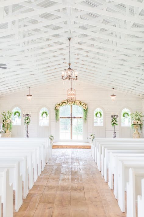 Today we have a special blog up! It's got 6 great tips for helping you find your wedding venue. It covers everything you need to know for your wedding search from budget to vendors! Check it out on the blog. It's got tons of great Alabama wedding venue inspiration too like the gorgeous all white wedding chapel in Tuscaloosa, Alabama the Southern House & Garden. Photo by Birmingham, AL wedding photogs Katie & Alec #alabama #weddingvenue #weddinginspiration #weddingplanning #tuscaloosa #birmingham White Chapel Wedding Decor, Southern Chapel Wedding, White Church Wedding, Wedding Chapel Ideas, White Chapel Wedding, Event Venue Design, White Wedding Chapel, Alabama Wedding Venues, Tuscaloosa Alabama