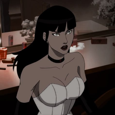 Zantana Dc, Dc Oc Girl, Female Detective Character Design, Nightwing And Zatanna, Zatanna Zatara Icons, Zatanna Pfp, Young Justice Zatanna, Zatanna Justice League Dark, Poison Ivy Cartoon