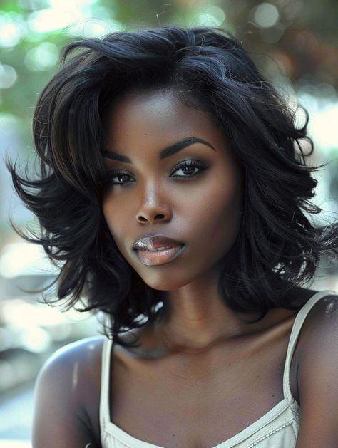 Chic Bob Hairstyles for Black Women: Choppy, Curly, Layered, and More Growing Out Hairstyles, Funky Bob, Chic Bob Hairstyles, Bob Hairstyles For Black Women, Balayage Long Hair, Trendy Bob, Chic Bob, Inverted Bob Hairstyles, New Short Hairstyles