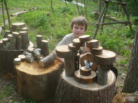 Playground Diy, Wood Playground, Nature Playground, Natural Play Spaces, Children Garden, Natural Playgrounds, Outdoor Play Space, Outdoor Learning Spaces, Enchanted Tree