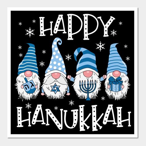 Hannukah Gnome, Jewish Christmas Decorations, Happy Haunakka, Hannakah Cards, Hanukkah 2023, Funny Hanukkah Cards, Happy Hanukkah Images, Happy Hanukkah Cards, Hanukkah Decorations Diy